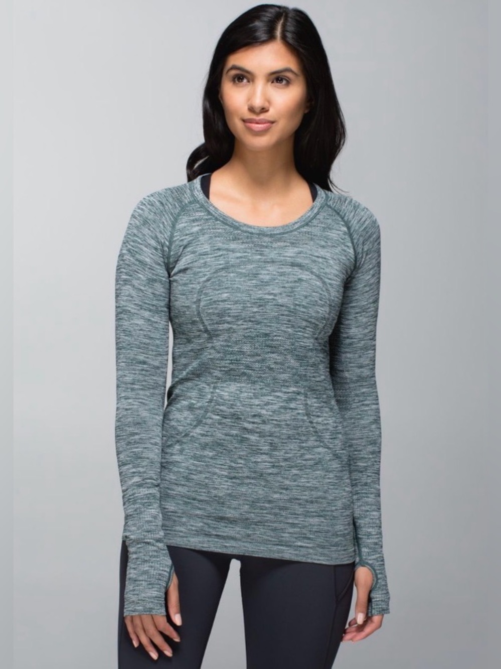 Lululemon Swiftly Long Sleeve Space Dye Teal 💙💚